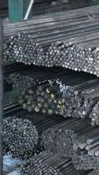 EN8D bright steel bar stock in godown racks, Mumbai